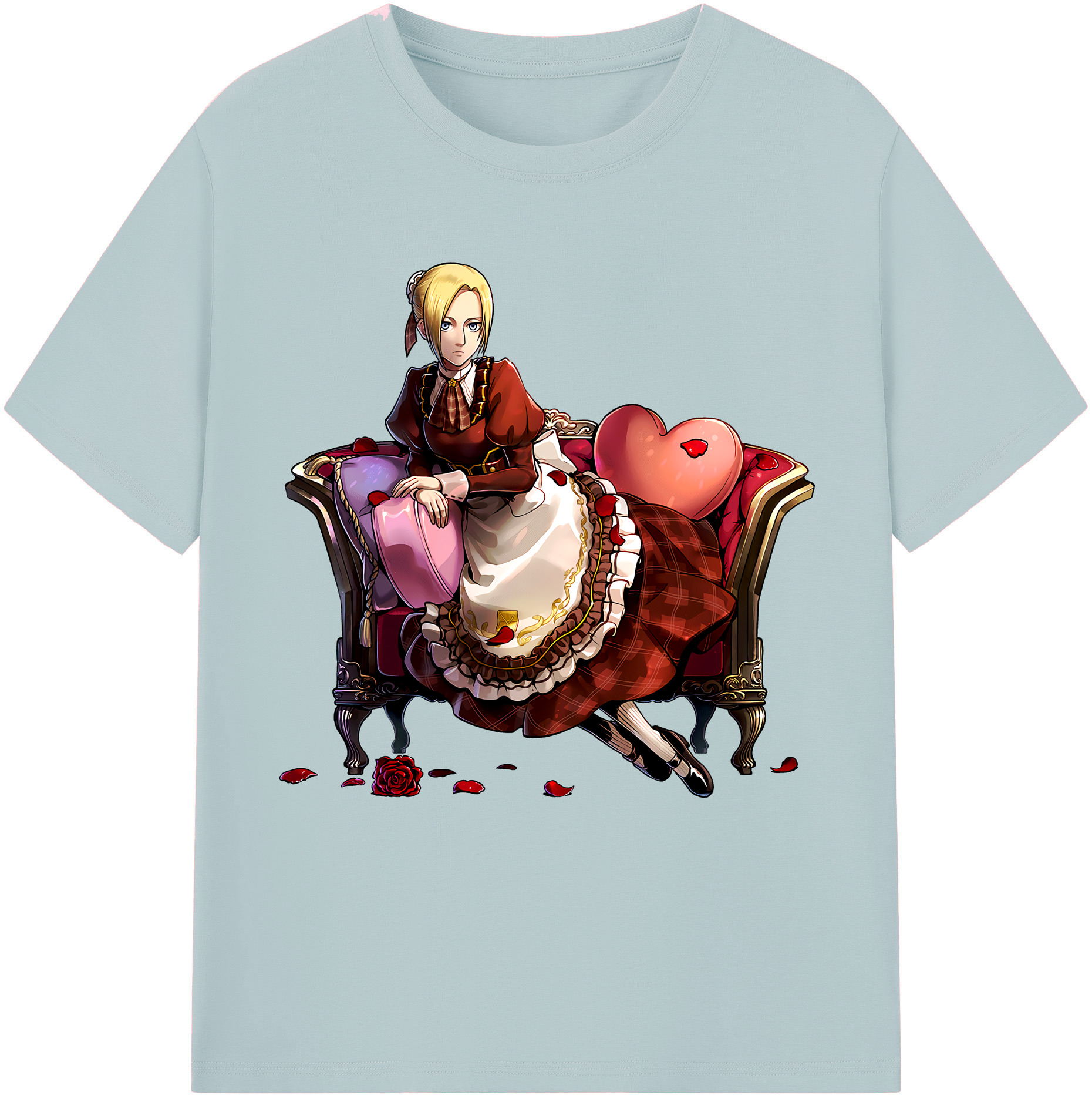 （画像用） 進撃の巨人 アニ・レオンハート Attack on Titan Annie Leonhart 綿100％半袖Tシャツ（フロントプリント）